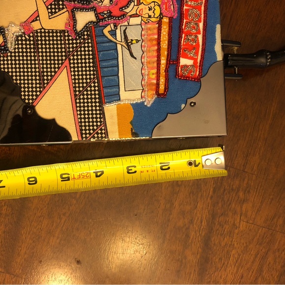 Vintage Choice Made Beaded Cigar Box Purse with Jerry's Drive-In, Car Hop, Chevy - Picture 14 of 15